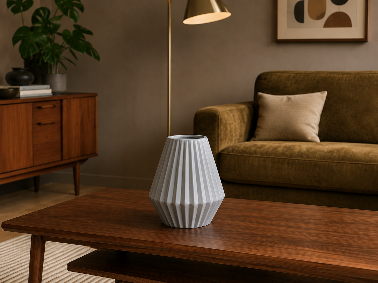 Ribbed Vase 2